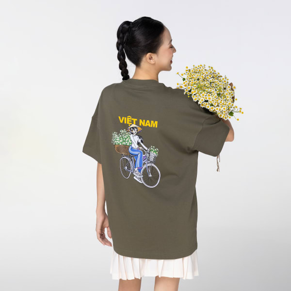 mau-xanh-la Áo thun Olive Em xinh VIỆT NAM