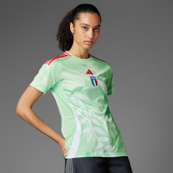 สีเขียว เสื้อฟุตบอลหญิงชุดเยือน Italy 25