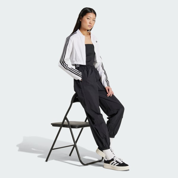 Branco Jaqueta Cropped Adicolor Teamgeist