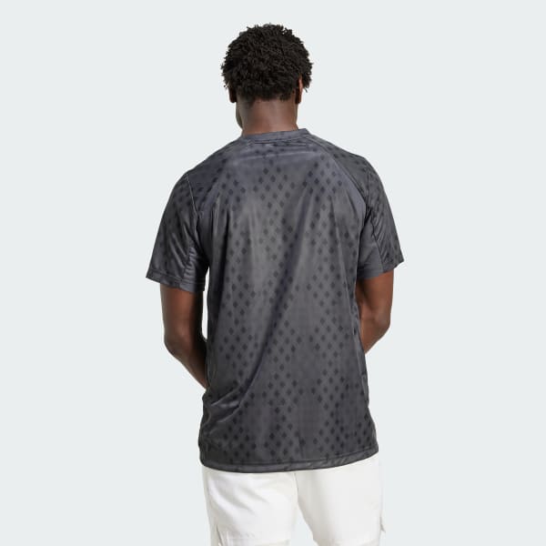 Cinza Camisa Estampada Club Tennis Climacool