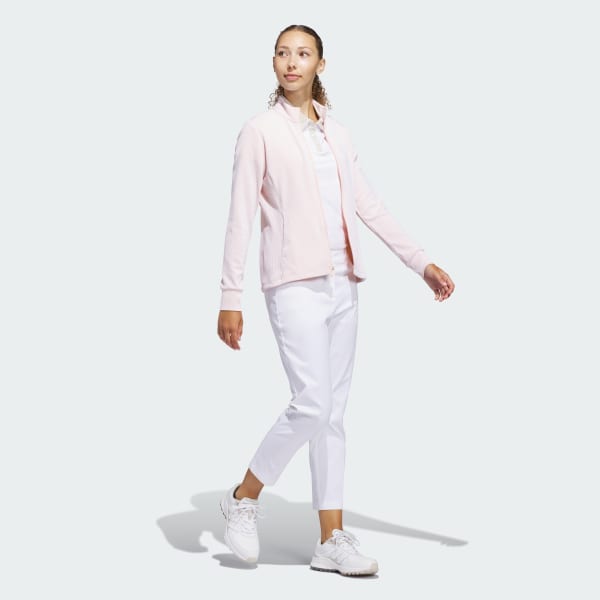 Pink Performance Textured Full-Zip Jacket