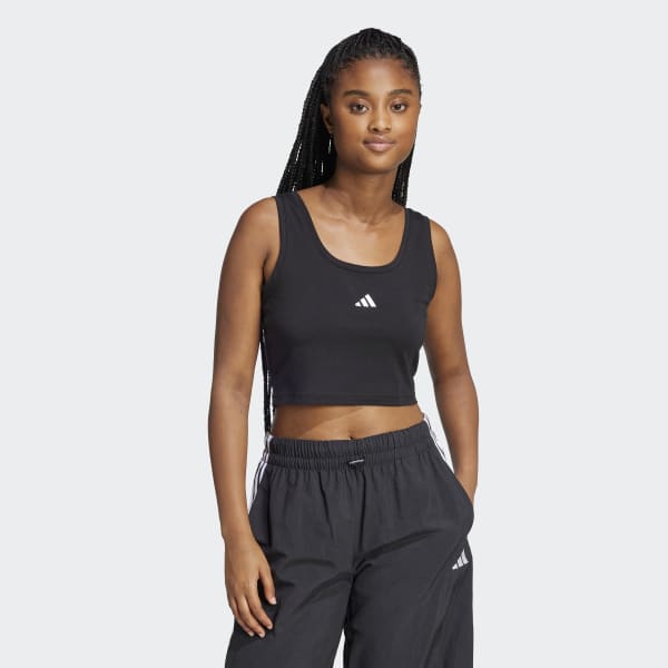 トップス BACK EMBLEM LOOSE FIT TANKTOP - BLACK Women's Tank top with cut-out Oval D logo | Black | Diesel