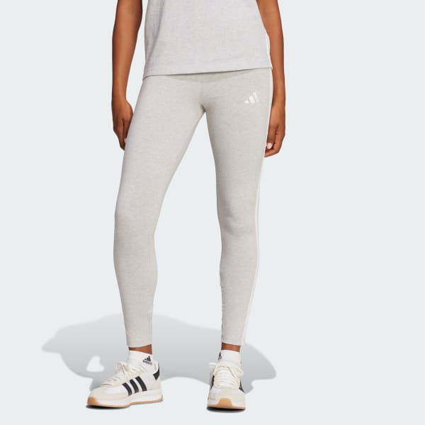 Grigio Leggings Essentials 3-Stripes Cotton