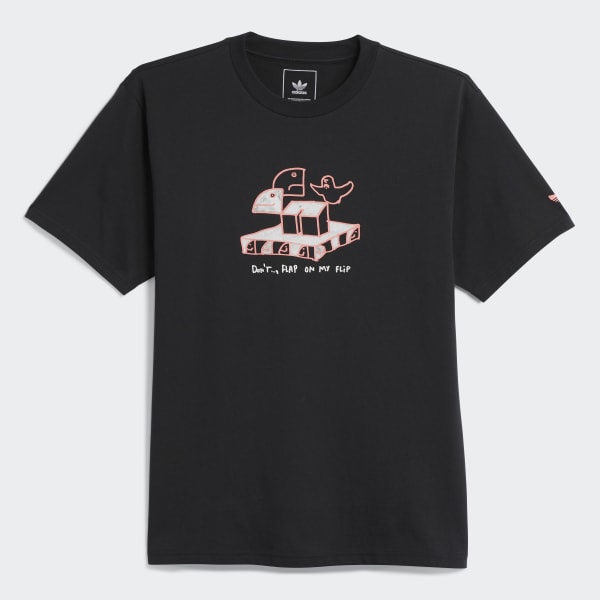 Preto Camiseta Shmoofoil Don't Flip (Gênero Neutro) LE327