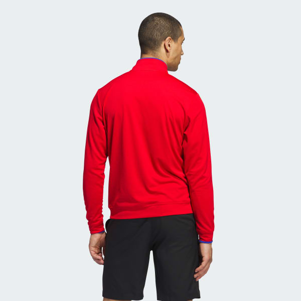 Red Lightweight Half-Zip Top