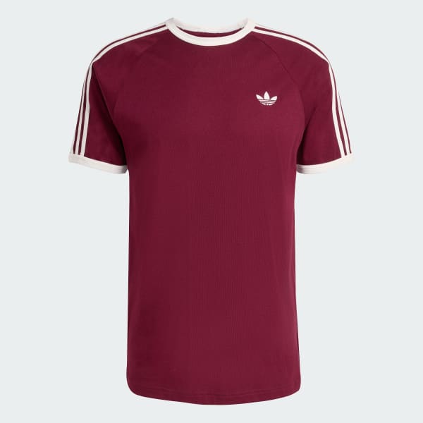 Burgundy CAMISETA 3 STRIPES