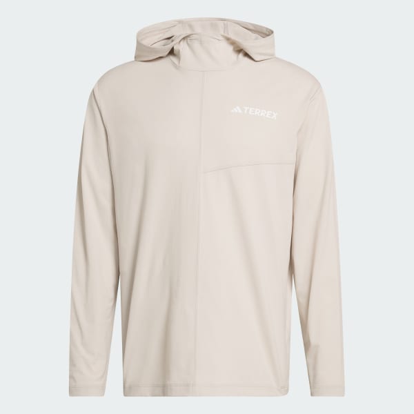 Beige Haut à capuche manches longues Climacool Terrex Multi