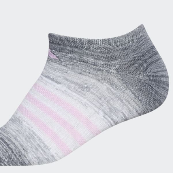 Grey Superlite Ombré No-Show Socks 6 Pairs