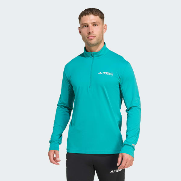 zelená Top Terrex Xperior Half-Zip Longsleeve