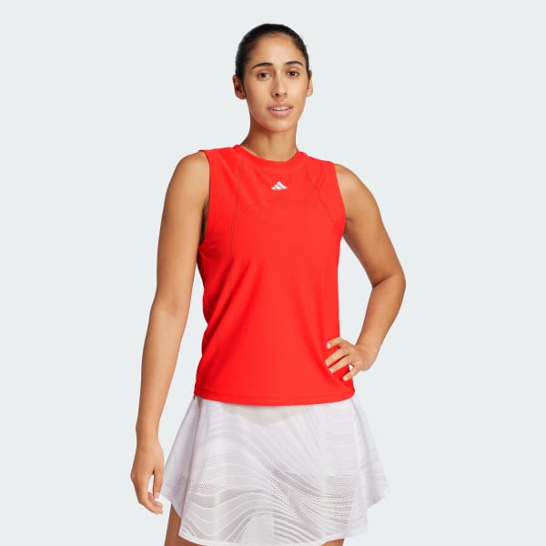 Red Tennis Pro Climacool+ Match Tank Top