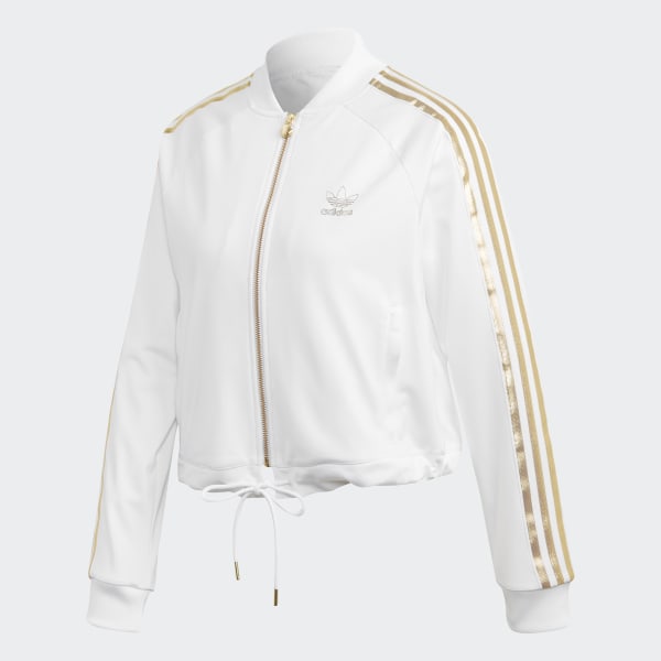 adidas superstar track jacket white