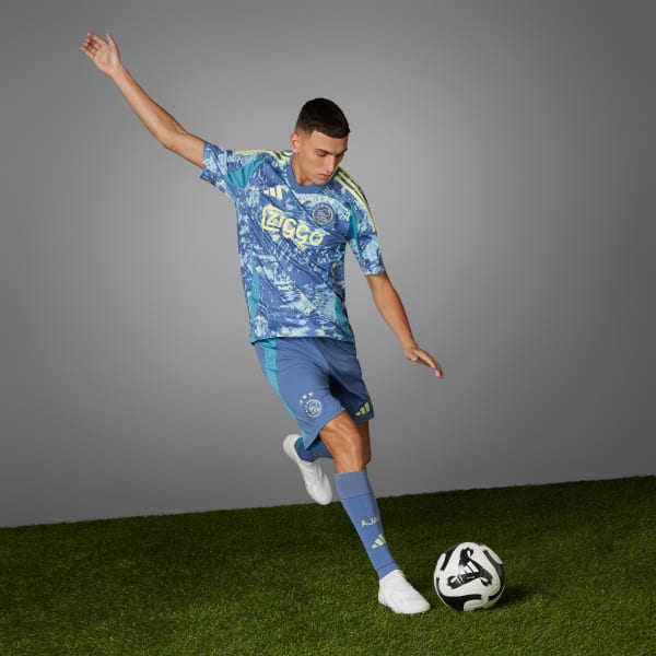 adidas Ajax Amsterdam 24/25 Uitshirt blauw adidas Belgium