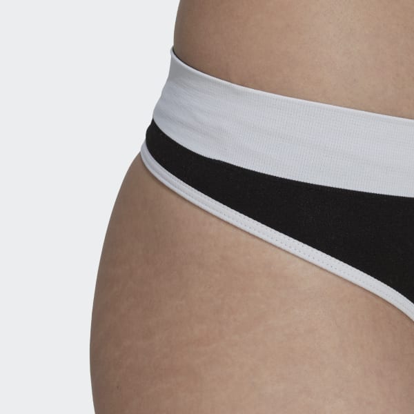 Czerń Modern Flex Cotton Thong Briefs HPO16