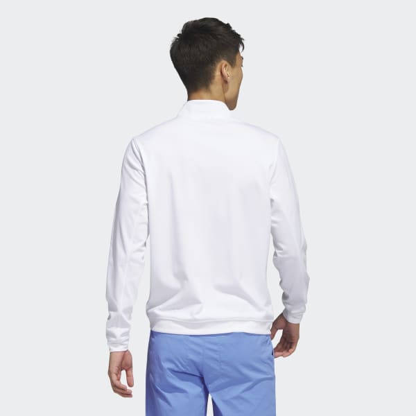 White Elevated 1/4-Zip Sweatshirt