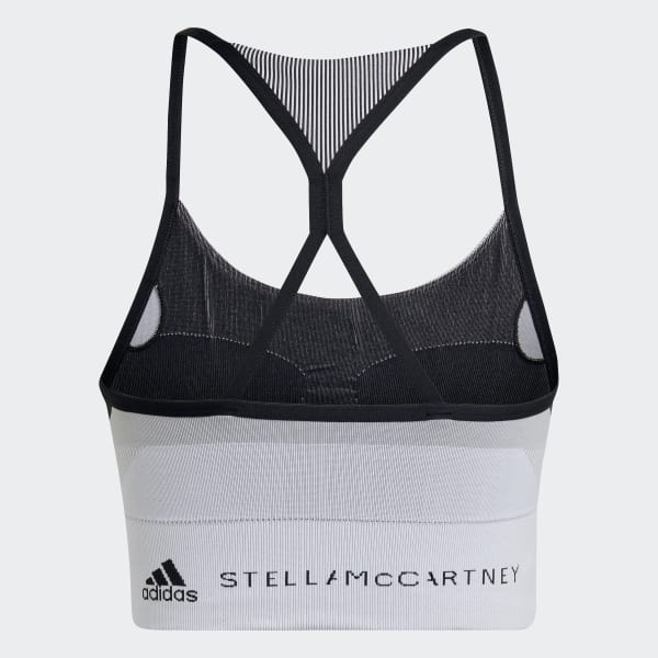 Schwarz adidas by Stella McCartney TrueStrength Yoga Knit Light-Support Sport-BH S3944