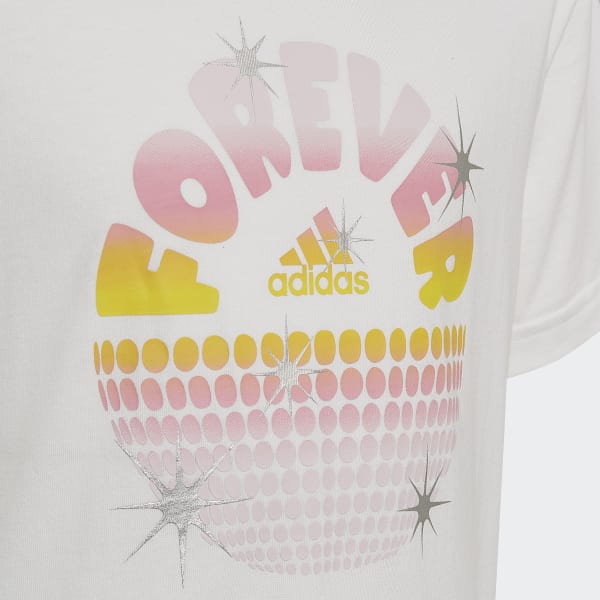 Blanco Glam Graphic T-Shirt