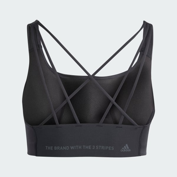 Black CoreFlow Medium-Support Bra (Plus Size) SS633