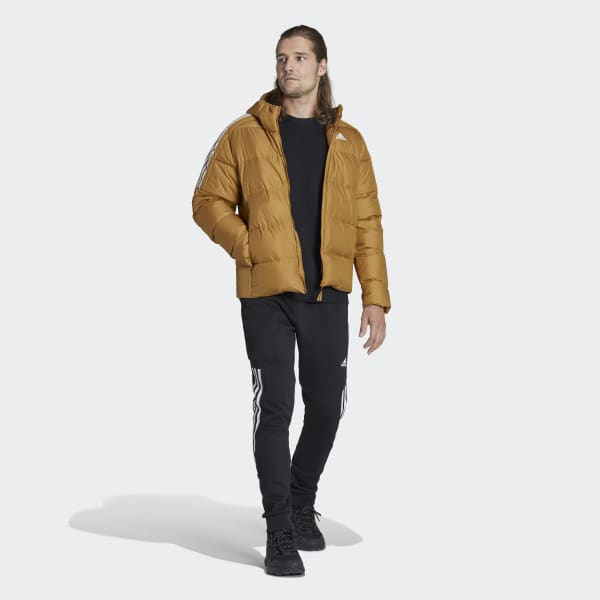 Καφέ Essentials Midweight Down Hooded Jacket