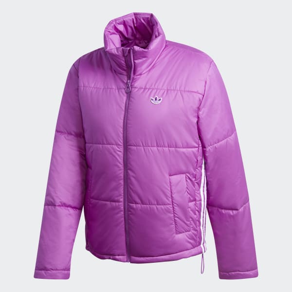Purple Short Puffer Jacket