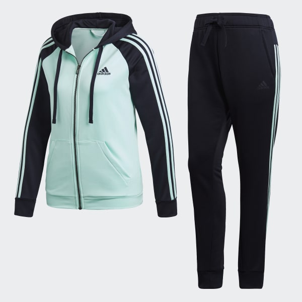 buzo turquesa adidas