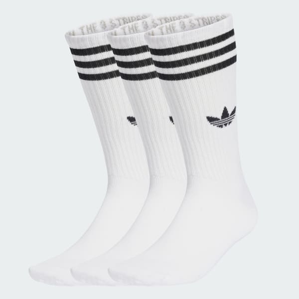 wit 3-Stripes High Sokken 3 Paar