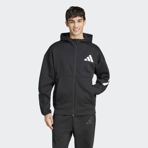 Jaqueta Capuz New adidas Z.N.E. Full-Zip - Preto adidas | adidas