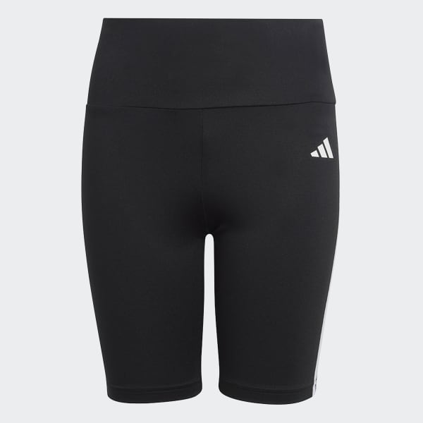 Shorts Biker Treino Essentials AEROREADY Três Listras - Preto