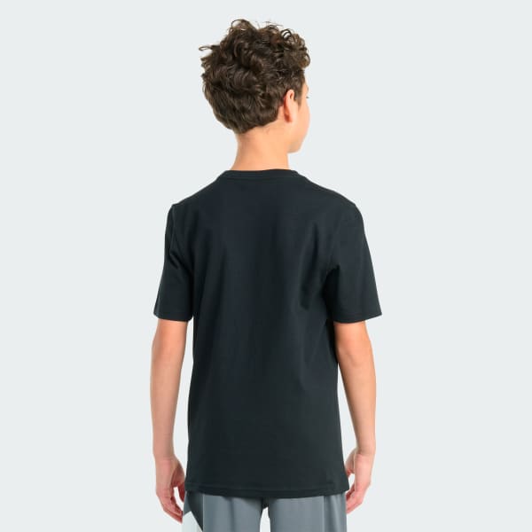 Black Short Sleeve Basketball Hoop Tee

