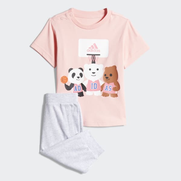 baby pink adidas top