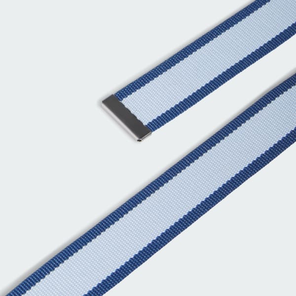 Azul Cinturón reversible Striped Webbing