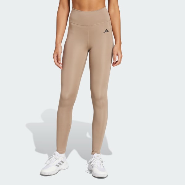 Marrom Calça legging longa Optimé Essentials Stash Pocket
