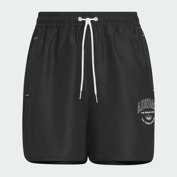 Black Logo Twist Light Woven Shorts