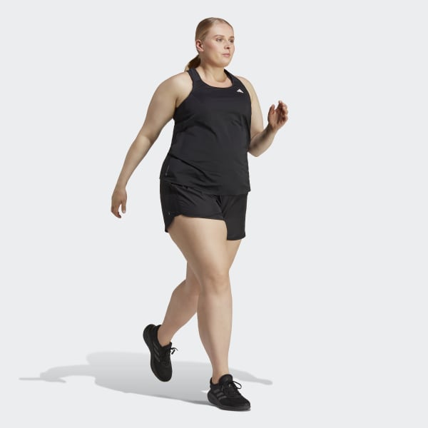 Black Own the Run Running Tank Top (Plus Size)