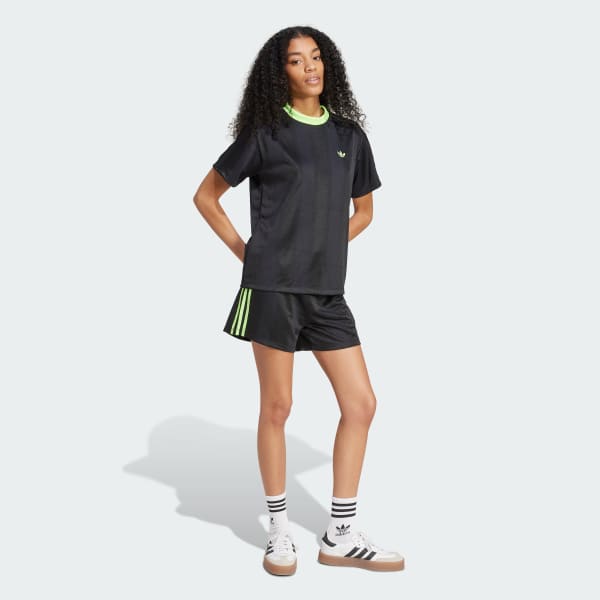 Black Adicolor Football Jacquard 3-Stripes Shorts