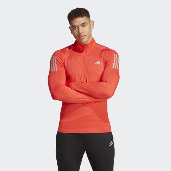 adidas Own the Run 1 4 Zip Sweatshirt Orange adidas Deutschland