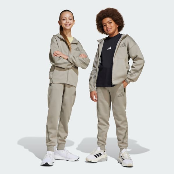 Beige Pants adidas Z.N.E. Piernas Cónicas Kids