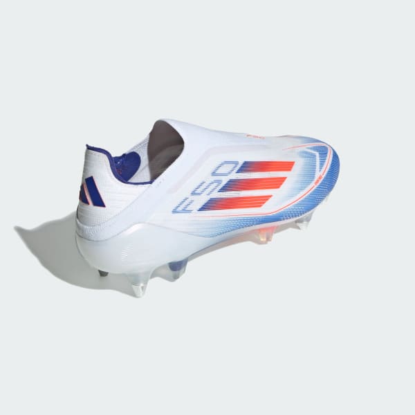 Adidas F50 Elite Laceless Soft Ground Soccer Cleats Unisex Cloud White Solar Red Lucid Blue M 12 W 13