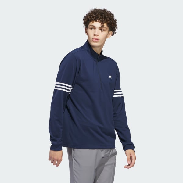 Azul Sudadera Adi Half-Zip 3 bandas