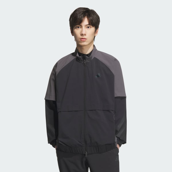 Black Track Full-Zip Jacket