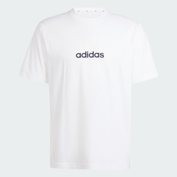 White Essentials Linear Single Jersey Tee