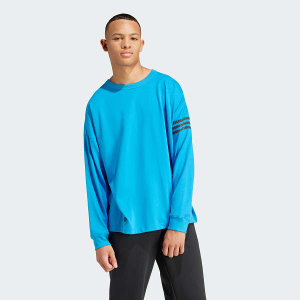 Azul Playera Street Neuclassic Manga Larga