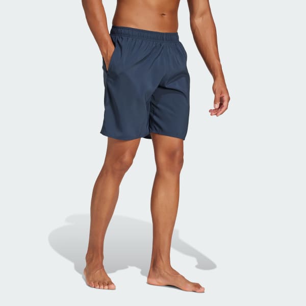 Azul Shorts Swim Comprimento Clássico Solid CLX