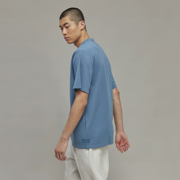 Niebieski Y-3 Premium Short Sleeve Tee