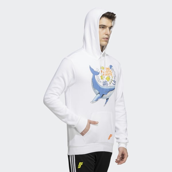Off white ocean hoodie top
