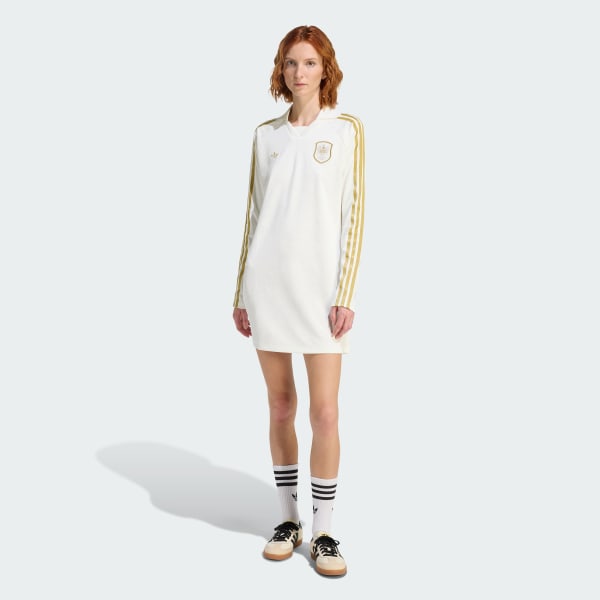 White ADIDAS ORIGINALS X LIBERTY LONDON DRESS