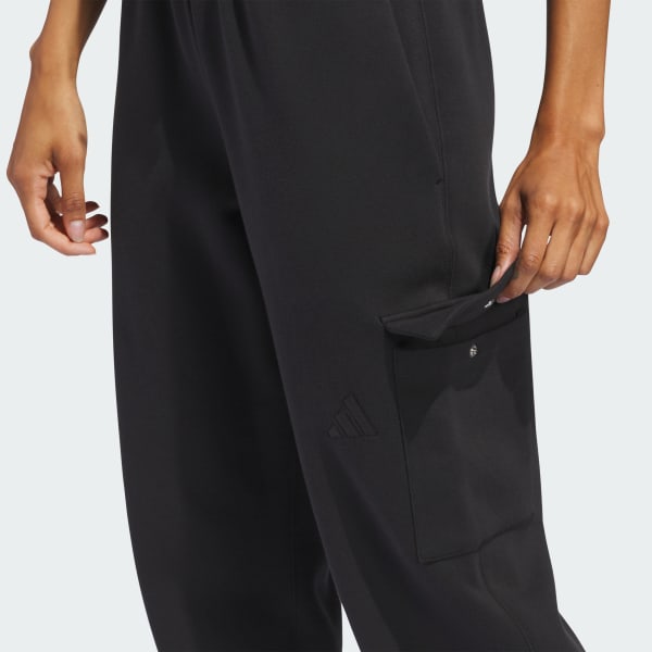 adidas ALL SZN Fleece Cargo Pants - Black | Free Shipping