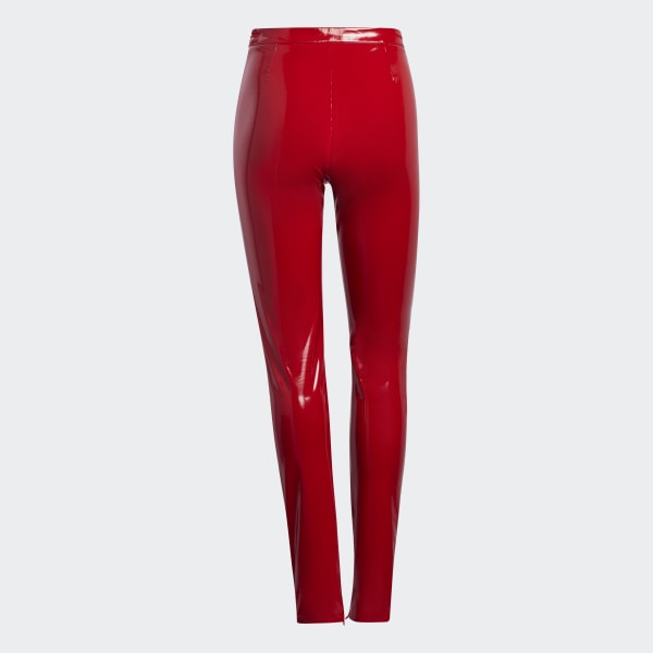 Faux Latex Straight Leg Pants