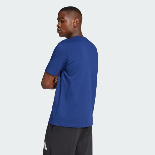Azul Polera Essentials Logo Grande