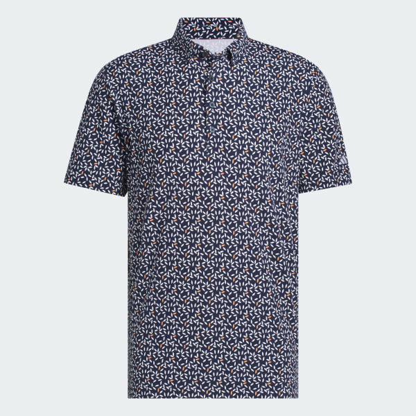 Bleu POLO IMPRIMÉ DOUX ULTIMATE365+