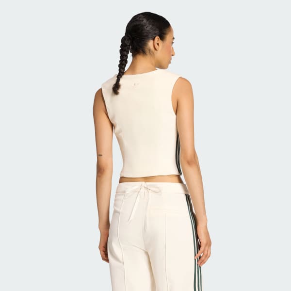 Bialy GORSET ADIDAS ORIGINALS VELVET